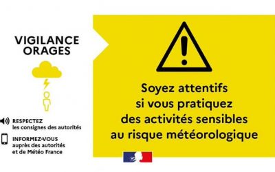 Vigilance jaune pluie – inondation – orages et vent – à partir de mardi 10 février