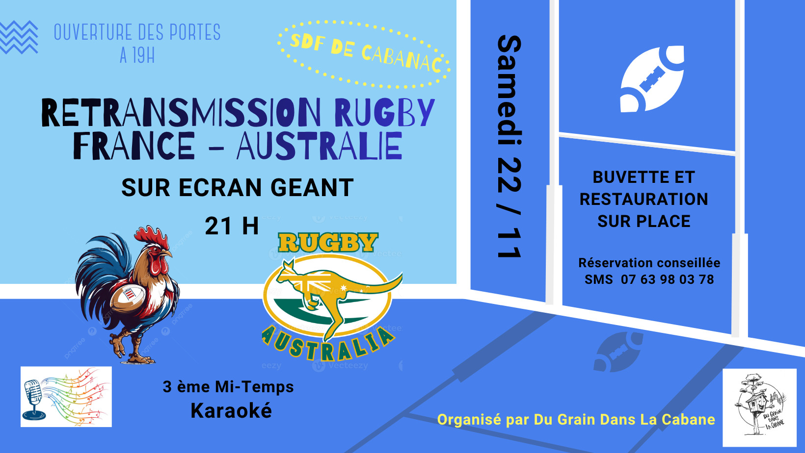 Soirée rugby : France / Australie