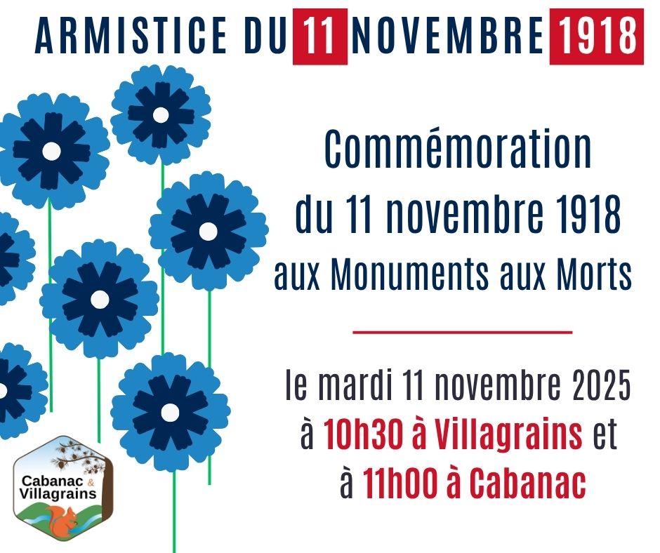 Commémoration de l'Armistice du 11 novembre 1918