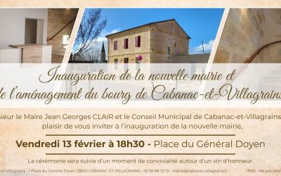 Inauguration de la nouvelle mairie et de l’aménagement du bourg