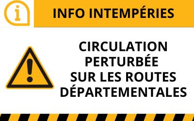 Circulation perturbée sur les routes départementales