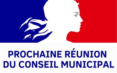 Prochaine réunion du Conseil Municipal – lundi 27 avril à 20h30