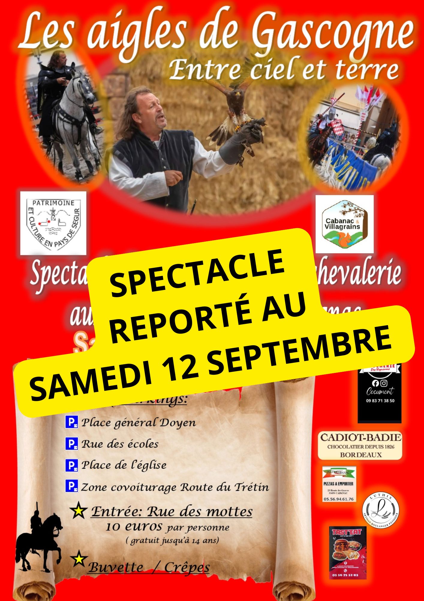Spectacle Chevalerie et Rapaces