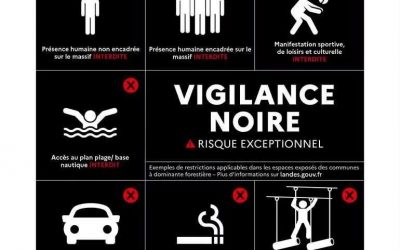 Vigilance NOIRE feux de forêt
