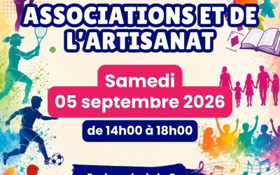 Forum de la vie associative et de l&rsquo;artisanat – samedi 05 septembre à 14h00
