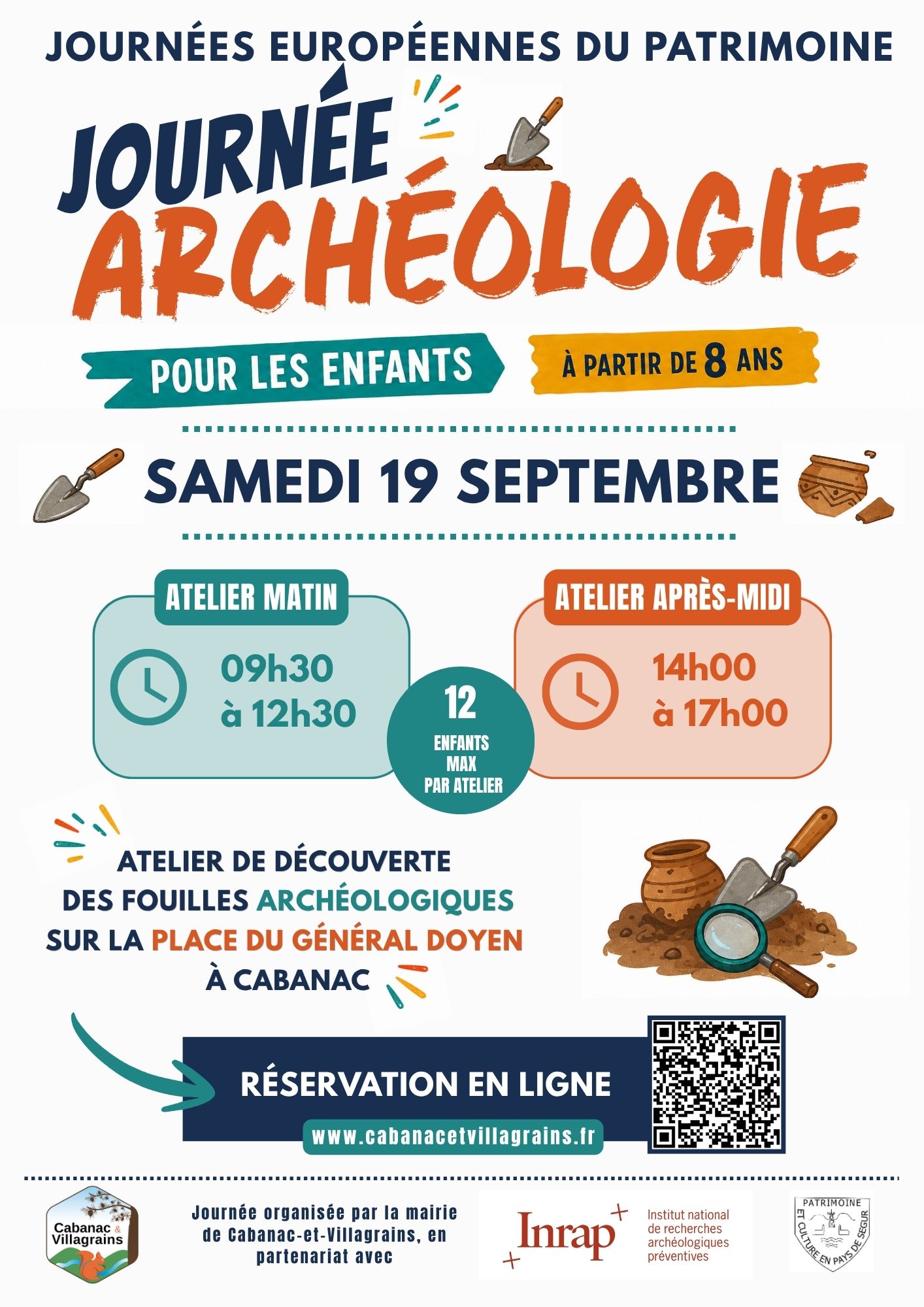 Journées Européennes du Patrimoine : Atelier « Mets-toi dans la peau d’un archéologue, et mène l’enquête !"