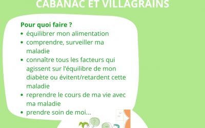 Ateliers gratuits pour les personnes diabétiques (Type 2) ou en pré-diabète