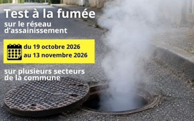 Test à la fumée sur le réseau d’assainissement