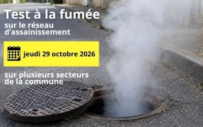 Test à la fumée sur le réseau d&rsquo;assainissement